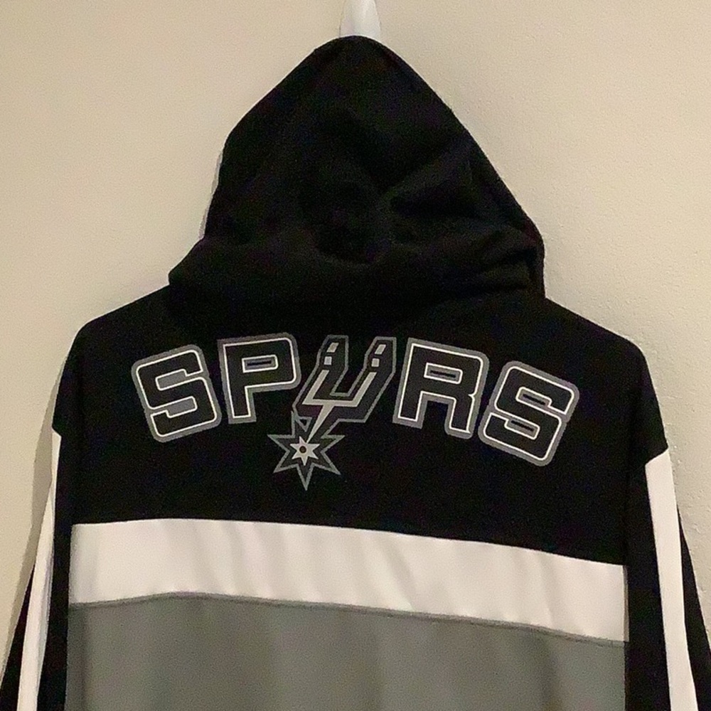 Black and Gray Lightweight Hooded Jacket with Color-Block Design